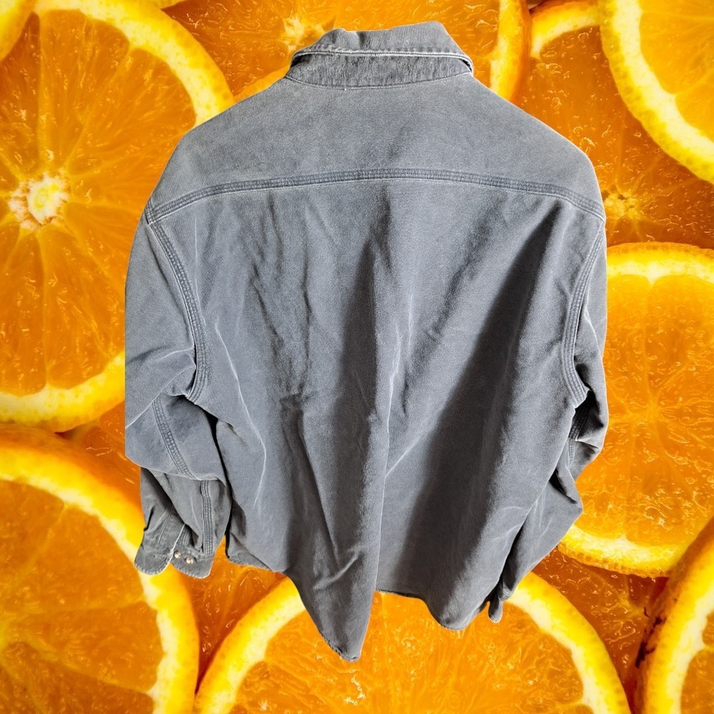 Carhartt Work Shirt Button Up Long Sleeve Rugged Outdoor Wear - Picture 5 of 7